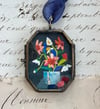 Dahlias and apples locket