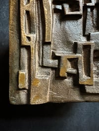 Image 4 of Bronze Push-Pull Handle with Abstract Modernist Design, 20th Century