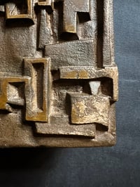 Image 5 of Bronze Push-Pull Handle with Abstract Modernist Design, 20th Century