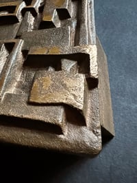 Image 6 of Bronze Push-Pull Handle with Abstract Modernist Design, 20th Century