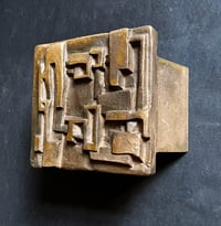Image 7 of Bronze Push-Pull Handle with Abstract Modernist Design, 20th Century
