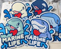 Image 1 of Marine Love Stickers