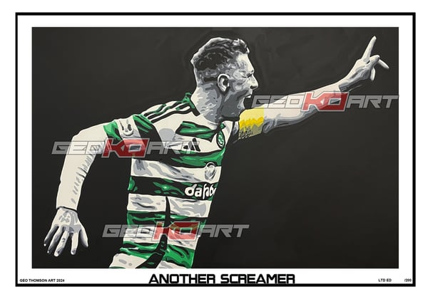 Image of CALLUM McGREGOR CELTIC FC DERBY GOAL