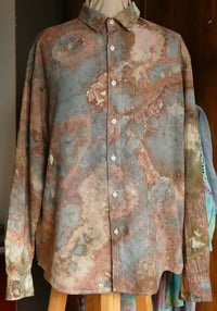 Image 8 of Ice Dyed Button-Down Shirt - Winter Wren - Men's L - Free Shipping