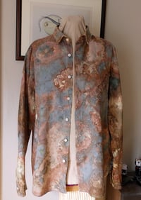 Image 9 of Ice Dyed Button-Down Shirt - Winter Wren - Men's L - Free Shipping