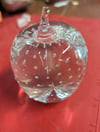 Hand Blown signed glass apple