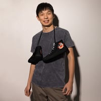 Image 5 of POOKIE high top canvas shoes
