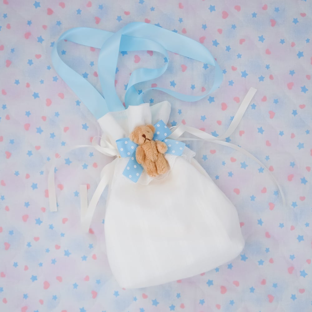 Teddy Bear Drawstring Bag