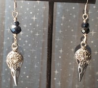 Image 2 of Bird Skull Earrings