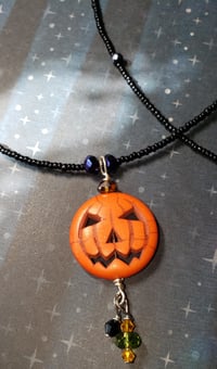 Image 2 of Jack-o-lantern Necklace