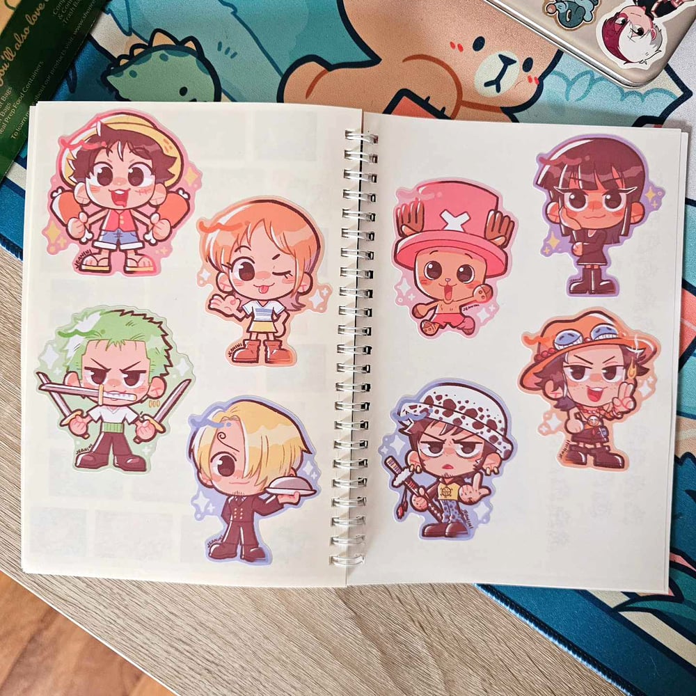 Image of one piece candy stickers ✨ matte vinyl sticker