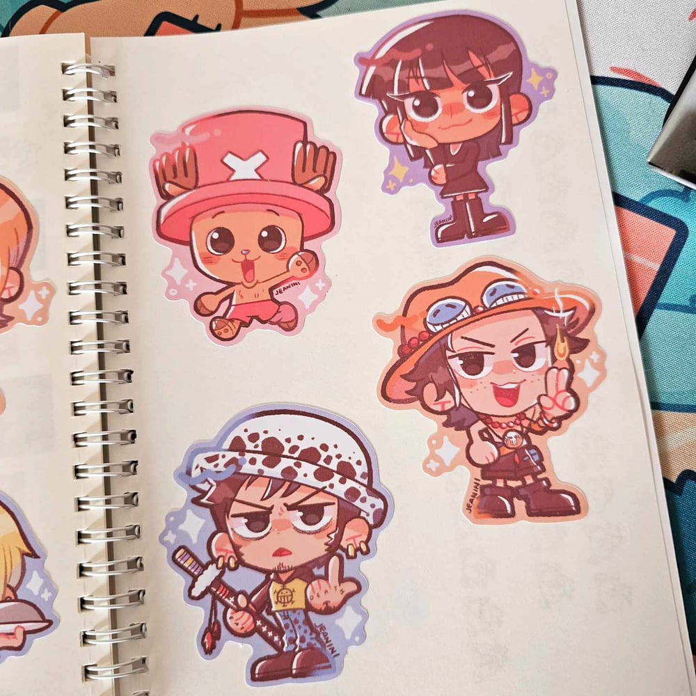 Image of one piece candy stickers ✨ matte vinyl sticker