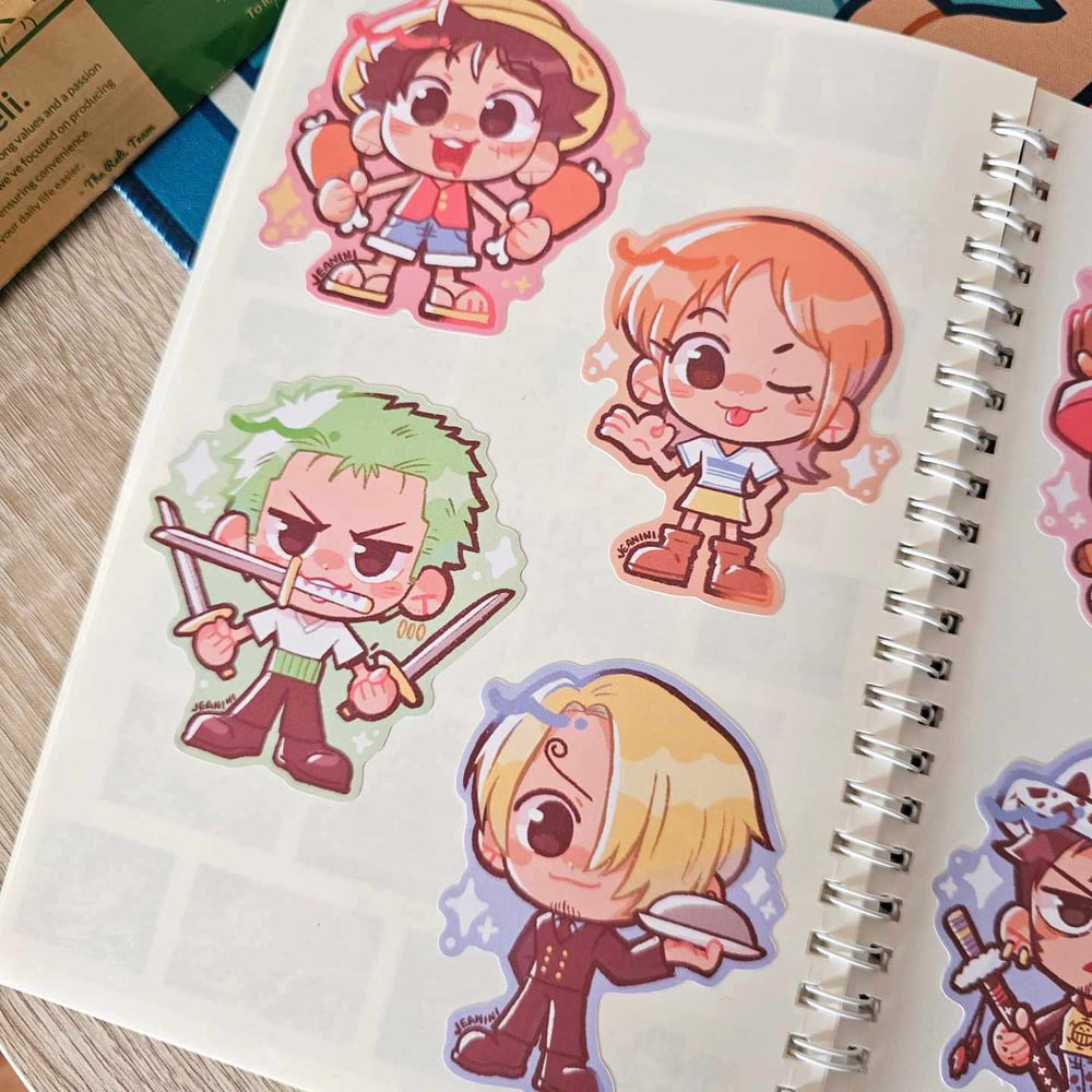 Image of one piece candy stickers ✨ matte vinyl sticker