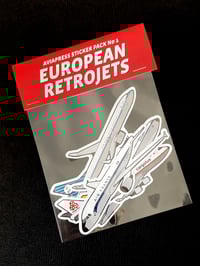Image 1 of Aviapress Sticker Pack #1: European Retrojets Limited Edition of 100