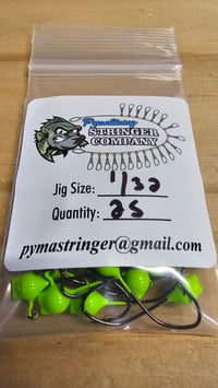 Image 1 of 1/32 oz. Wedge head jig in a 25 pk