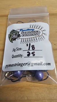Image 1 of 1/8 oz. Round ball jig in a 25 pk