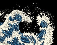 Image 2 of Dave HIll Hokusai Waves 11x14 Poster