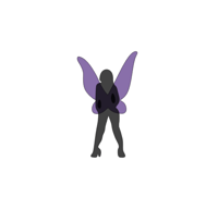 layered butterfly girl