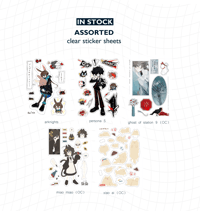 Image 1 of [ASSORTED] Clear sticker sheets