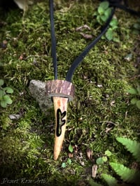 Image 4 of Rune Carved Antler Pendant Necklace Collection 