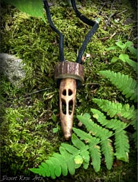 Image 2 of Rune Carved Antler Pendant Necklace Collection 