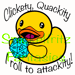 Image of Quack Attack duck sticker