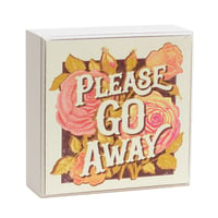 Image 3 of Please Go Away - Block Sign