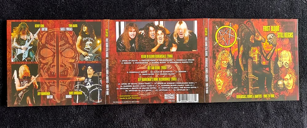 SLAYER - First Blood Still Reigns – Rehearsals, Demos & Rarities – 1985 to 1986 DIGIPAK CD