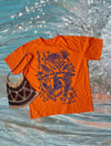 Mandarin Orange Birds of Paradise Tee (L)