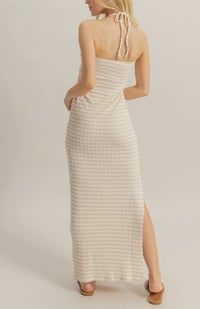 Image 1 of striped maxi dress