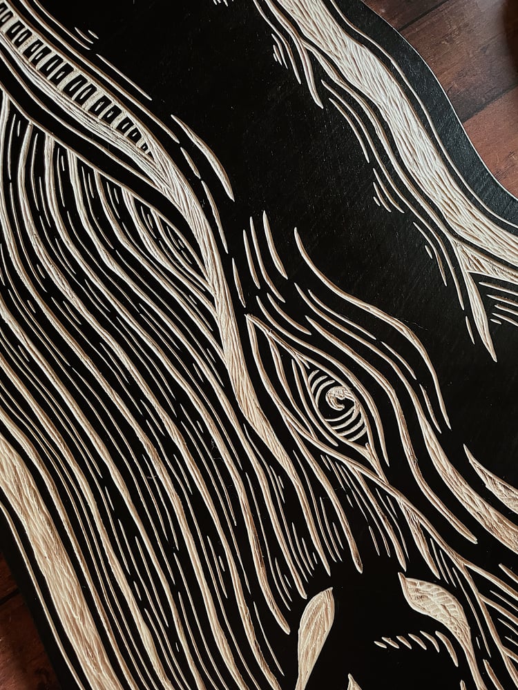 Image of Whale Woodcut 