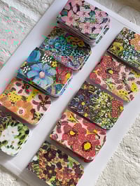 Image 1 of Holographic Floral Magnetic Bookmarks