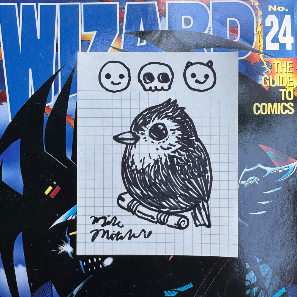 Image of Fat Bird Sharpie Sketch #89