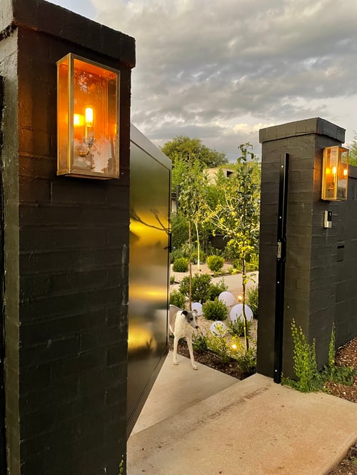 Image of Brass Outdoor Wall Sconce