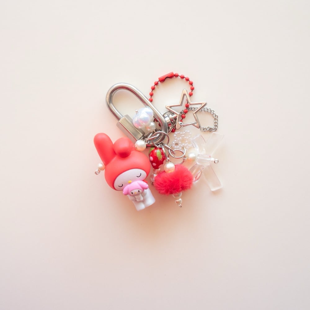Image of Cherry gum keychain