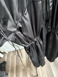 Image 2 of Black satin fashion nova dress 