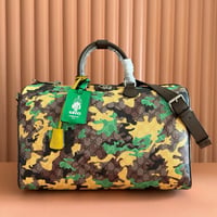 Image 12 of GG Camouflage Boston Bag