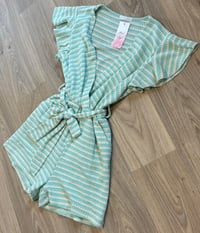 Image 3 of Frill arm crochet playsuit - 2 colours 