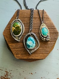 Image 4 of Sierra Nevada turquoise talisman necklace