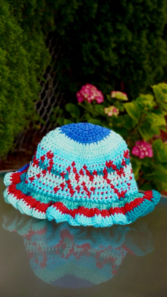 Image of Aquarius Crochet Ruffle Hat
