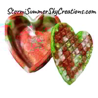 Image 1 of Christmas Themed Bible/Trinket heart shaped box