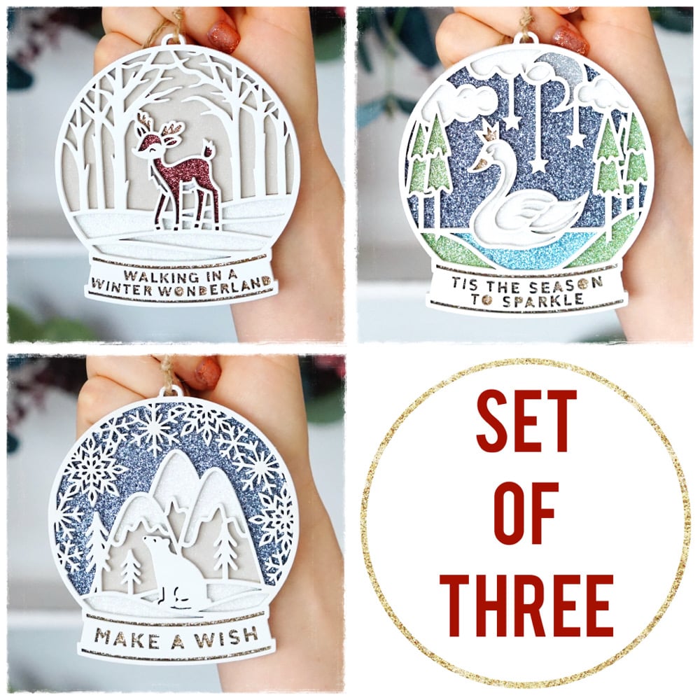 Image of PREORDER Snow Globe Trio