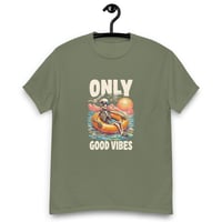 Image 12 of Unisex classic tee, Good Vibes Skeleton Funny Tee
