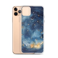 Image 3 of Celestial Constellation Night Sky Stars and Clouds Painting Clear Case for iPhone®