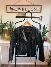 Image 1 of TOPSHOP faux leather jacket 