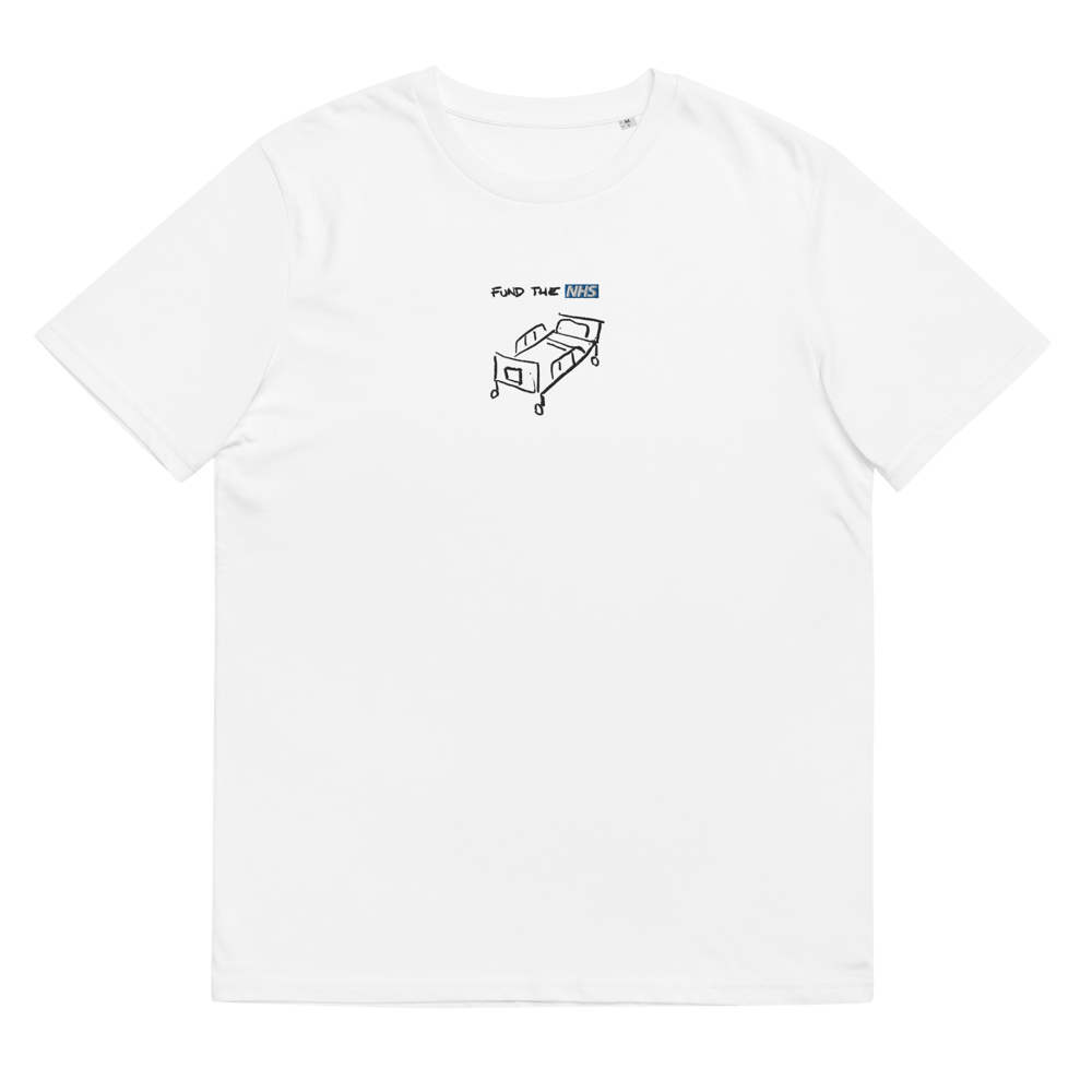 Image of Fund the NHS (Charity release) Embroidered Unisex t-shirt