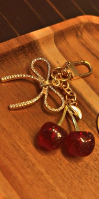 Red Cherry Keychain