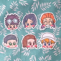 Image 4 of Digimon Adventure, Adventure 02, Tamers, Frontier cute scribbly matte vinyl die cut stickers