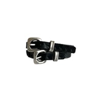 Image 1 of "Smashed Buckle" Double Bracelet 1.0 (Onyx)