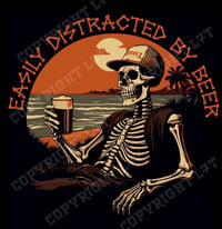 Image 2 of Men's classic tee/ distracted by beer